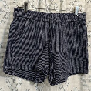 EUC - J. Crew Striped Linen Shorts